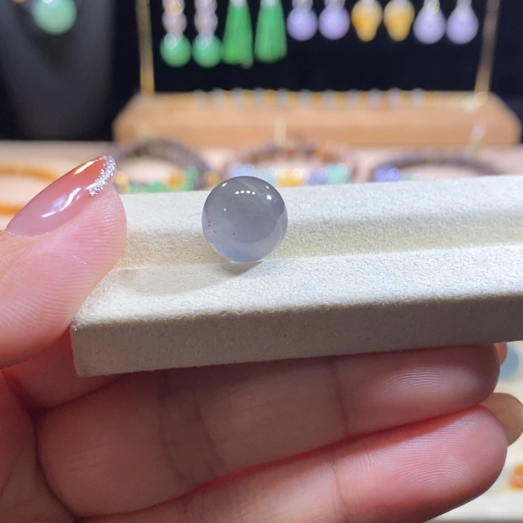 翡翠未镶嵌吊坠(不含链)翡翠黑杠珠