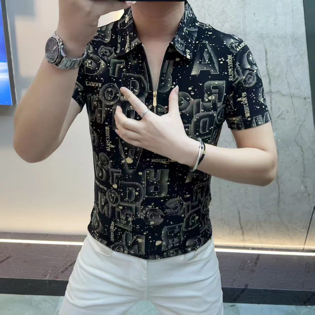 《星际迷航》夏季潮流轻奢个性男士圆领印花短袖T恤时尚