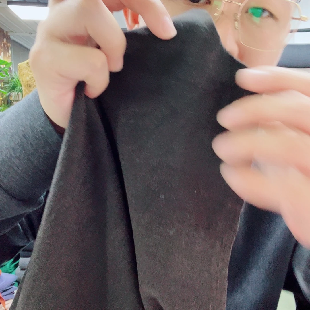 无纺布1米瑕疵碳灰澳绒