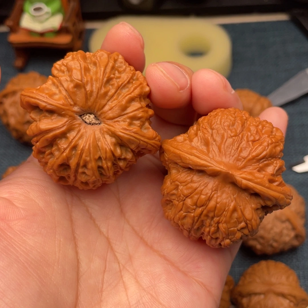 把件文玩核桃45毕业血麒麟全品48克