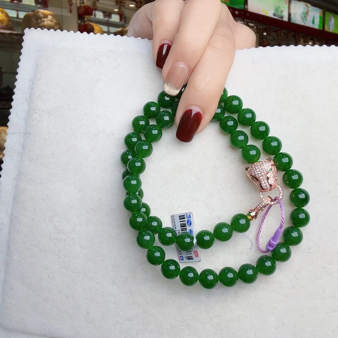 和田玉（碧玉）项链未镶嵌冰*