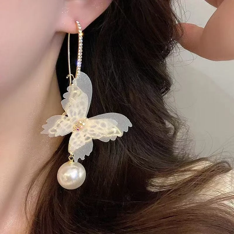 铜合金耳饰 气质轻奢时尚百搭仙女超仙甜美ins法式优雅耳环1157