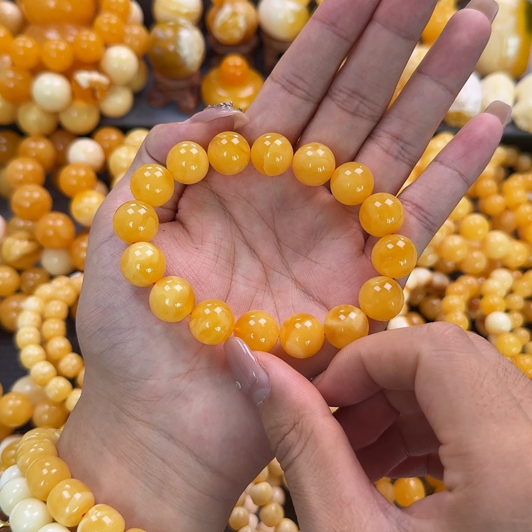 蜜蜡未镶嵌珠宝奇石同料14mm