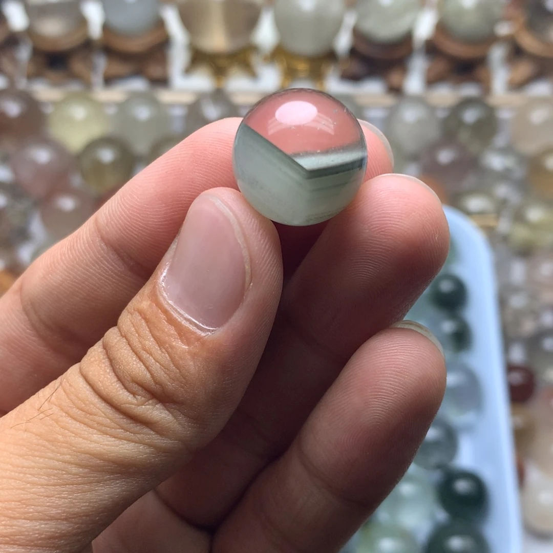 水晶珠宝半成品未镶嵌?**板绿幽灵球