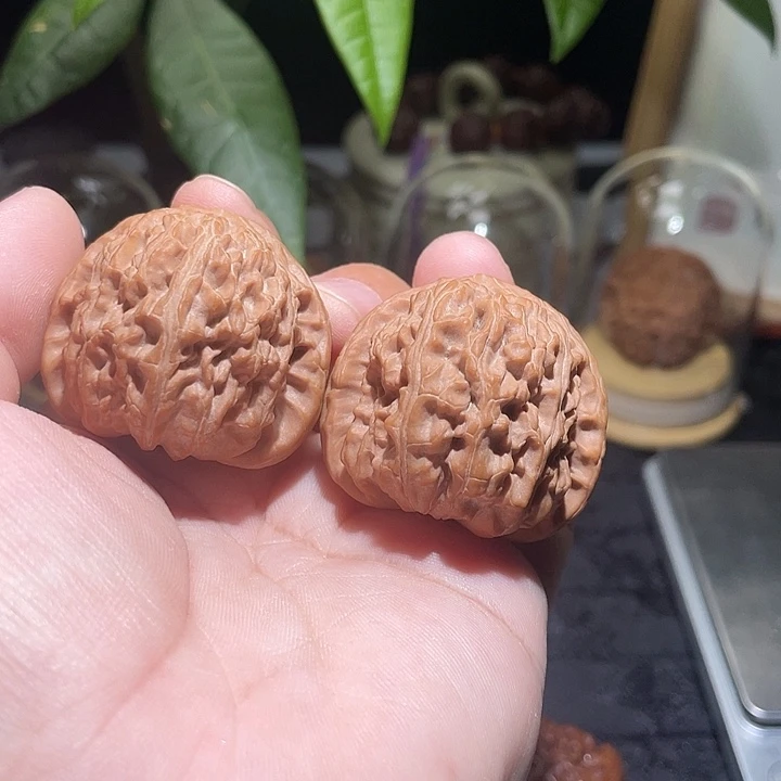 吊坠文玩核桃白狮子