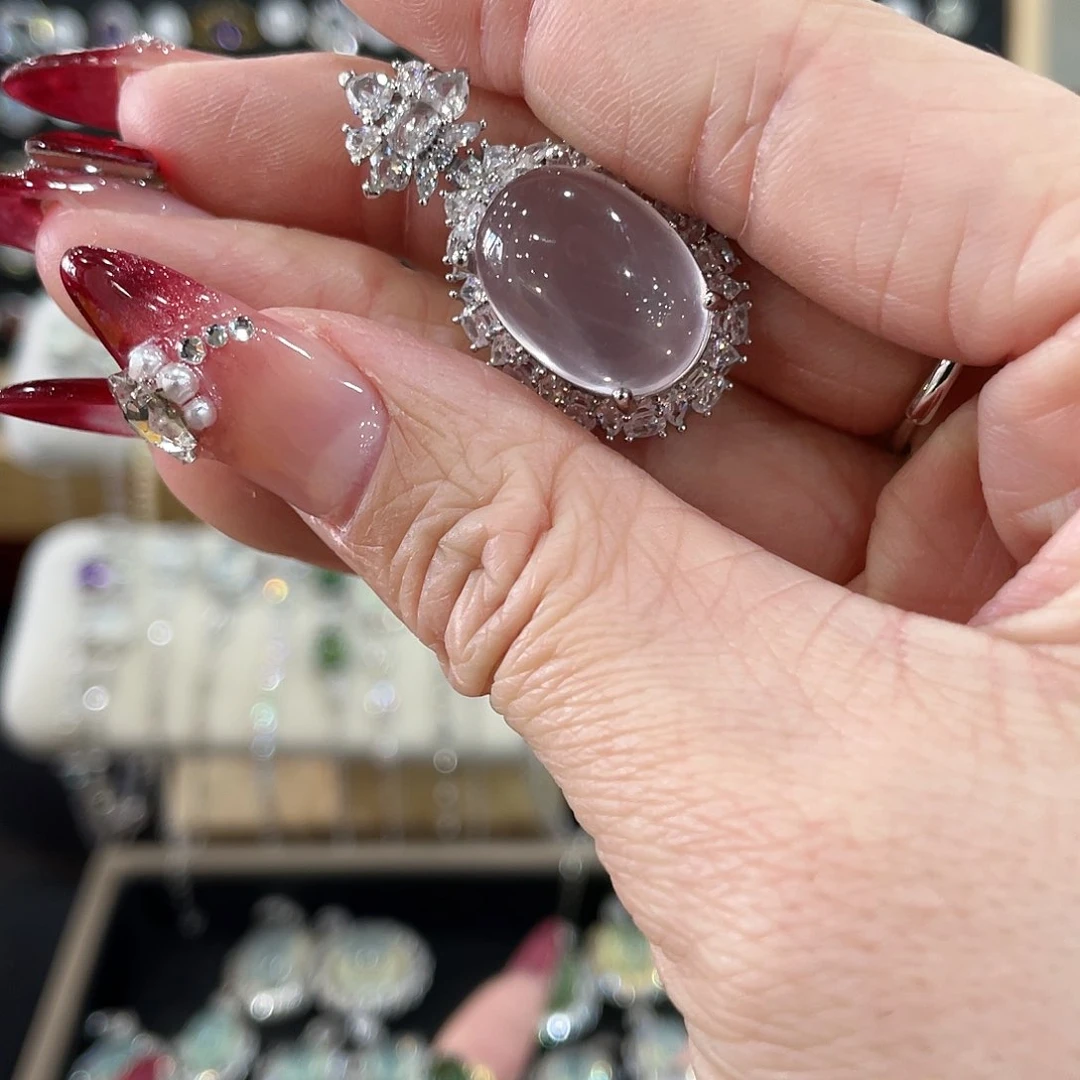 蛇纹石玉吊坠(不含链)银S925镶嵌零