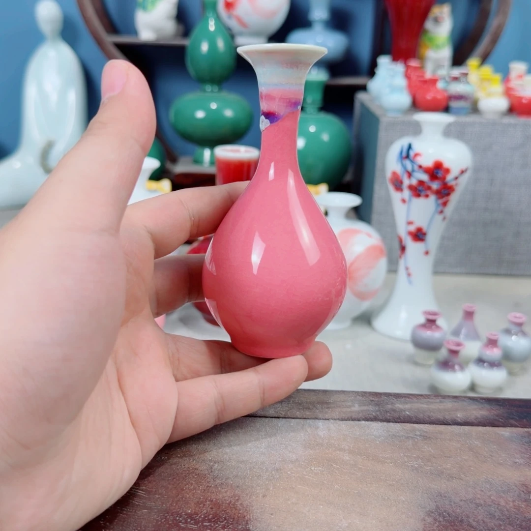 陶瓷手工小花器摆件