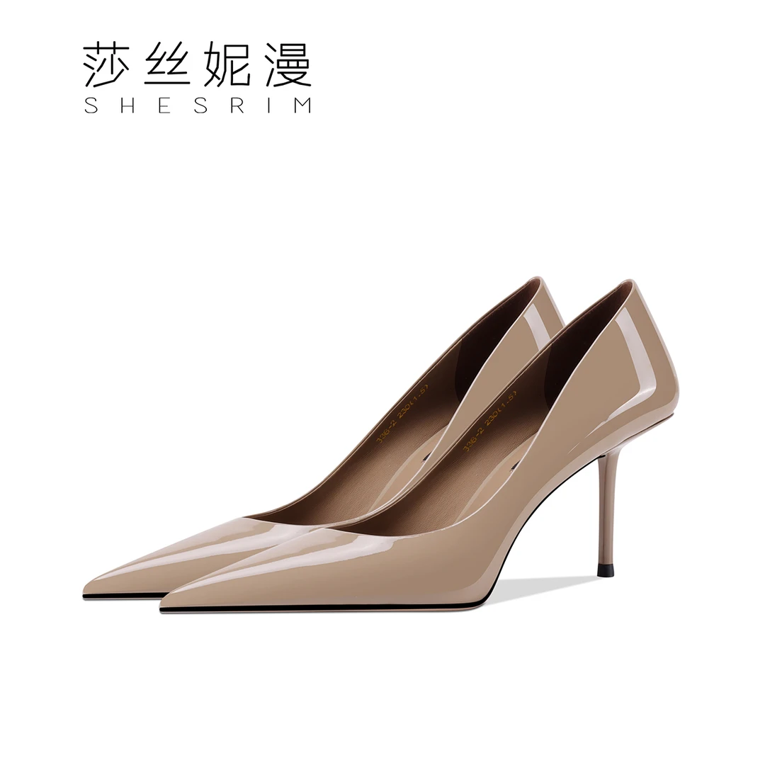 Z09-7CM春新款上线浅口高跟鞋气质轻奢时尚细跟细高跟