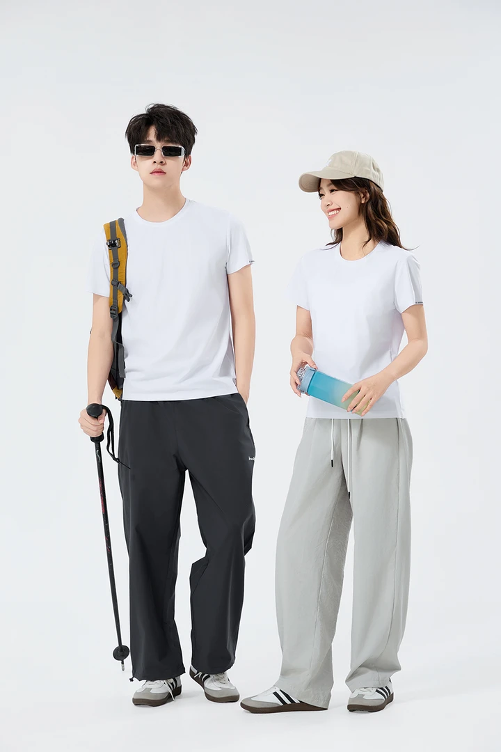 特！冰感/透气/凉爽/速干/高弹/ 男女圆领运动短袖T恤 4877 H5615