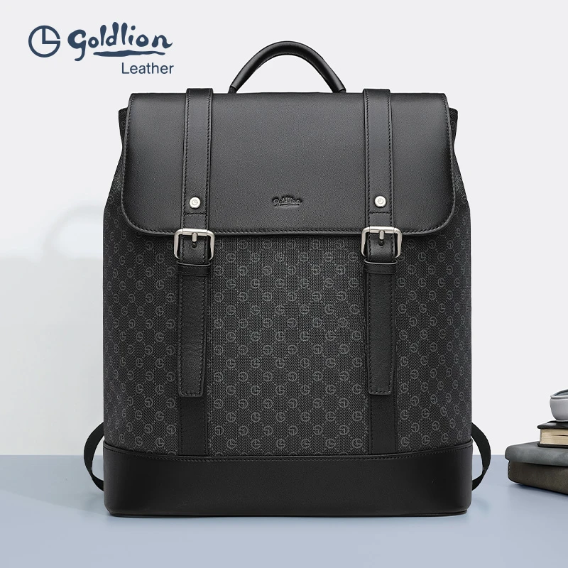 金利来商务ol男包大容量双肩包男旅行通勤商务时尚潮流背包电脑包