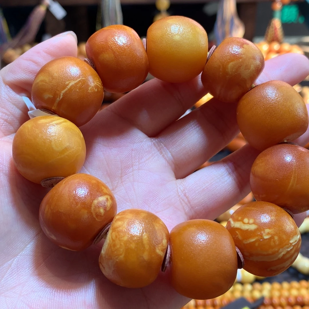 蜜蜡未镶嵌手串蜜蜡手串