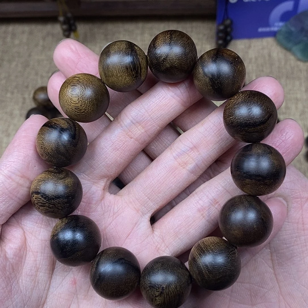 沉香手串越南芽庄白棋楠