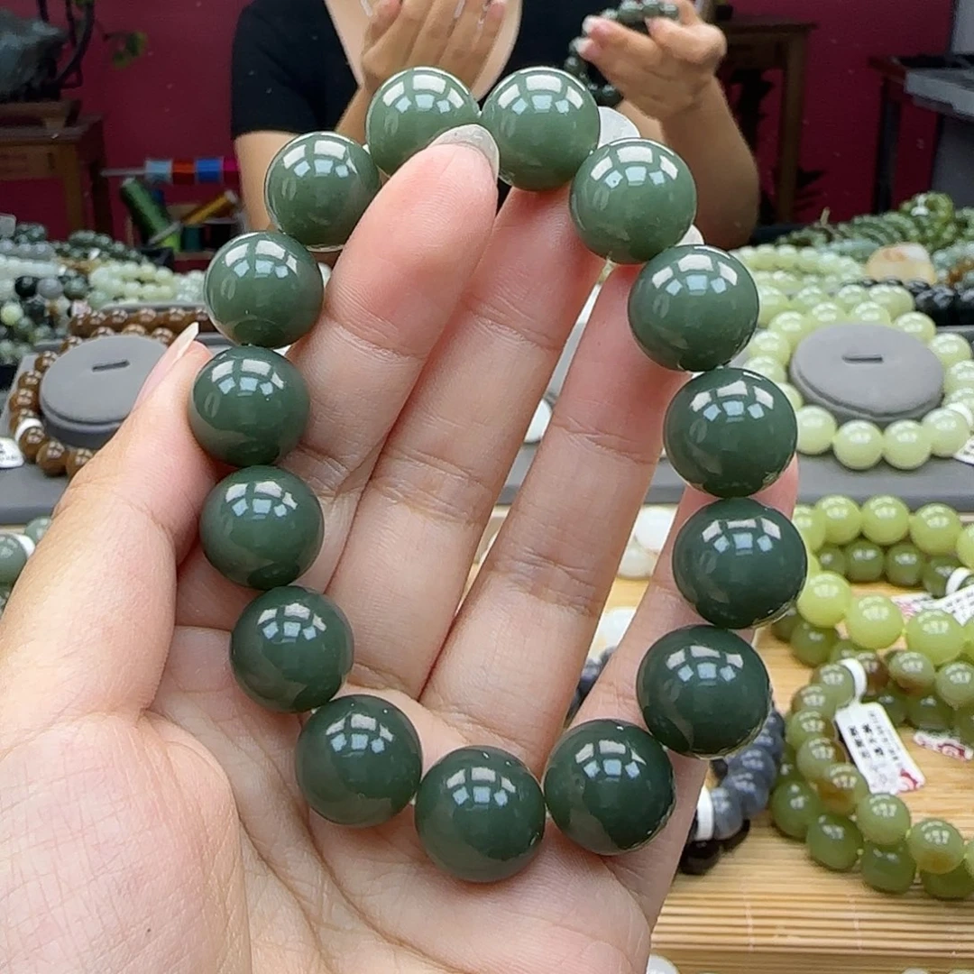 手串未镶嵌和田玉且末蓝14