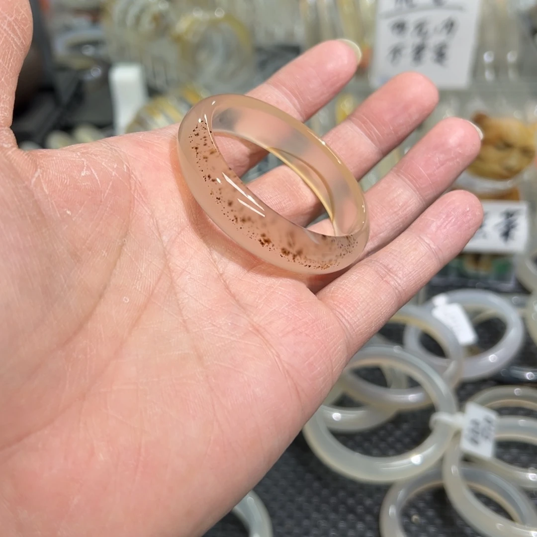 玛瑙/玉髓手镯未镶嵌野**瑰48