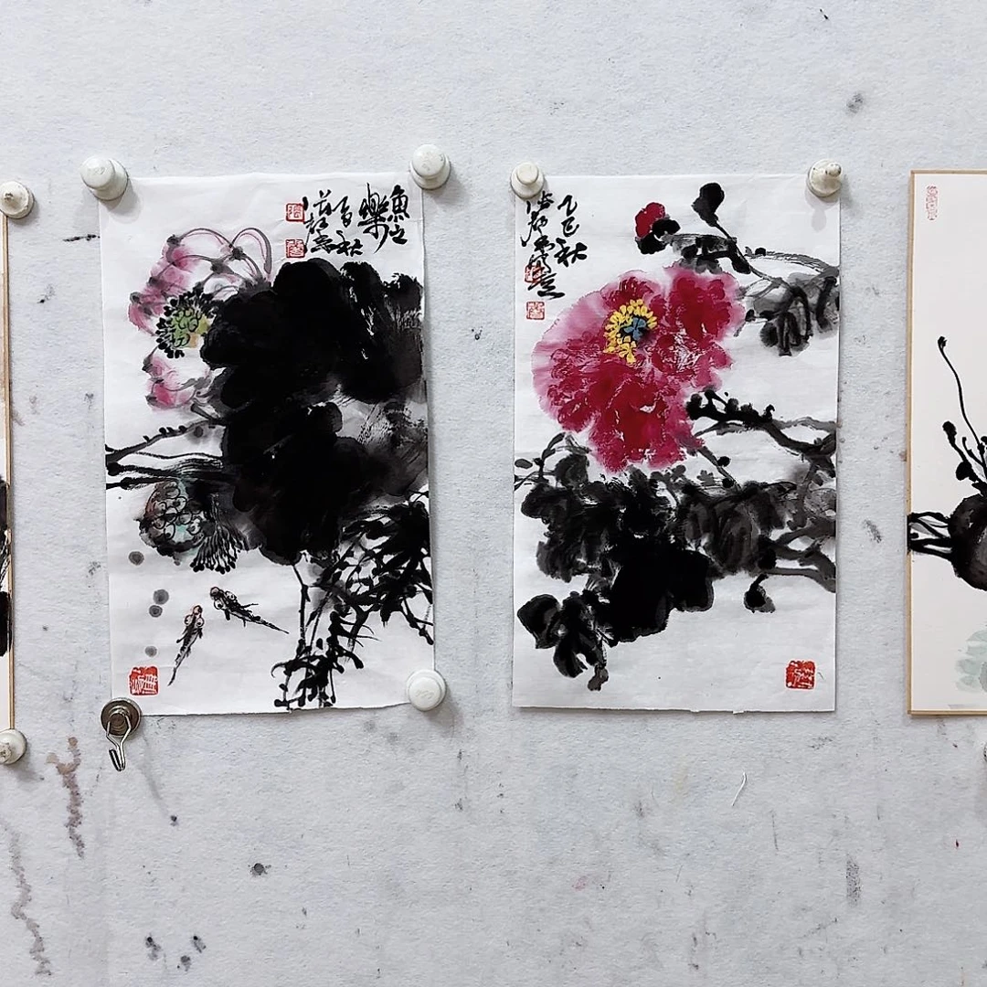 W***D国画国画宣纸作品