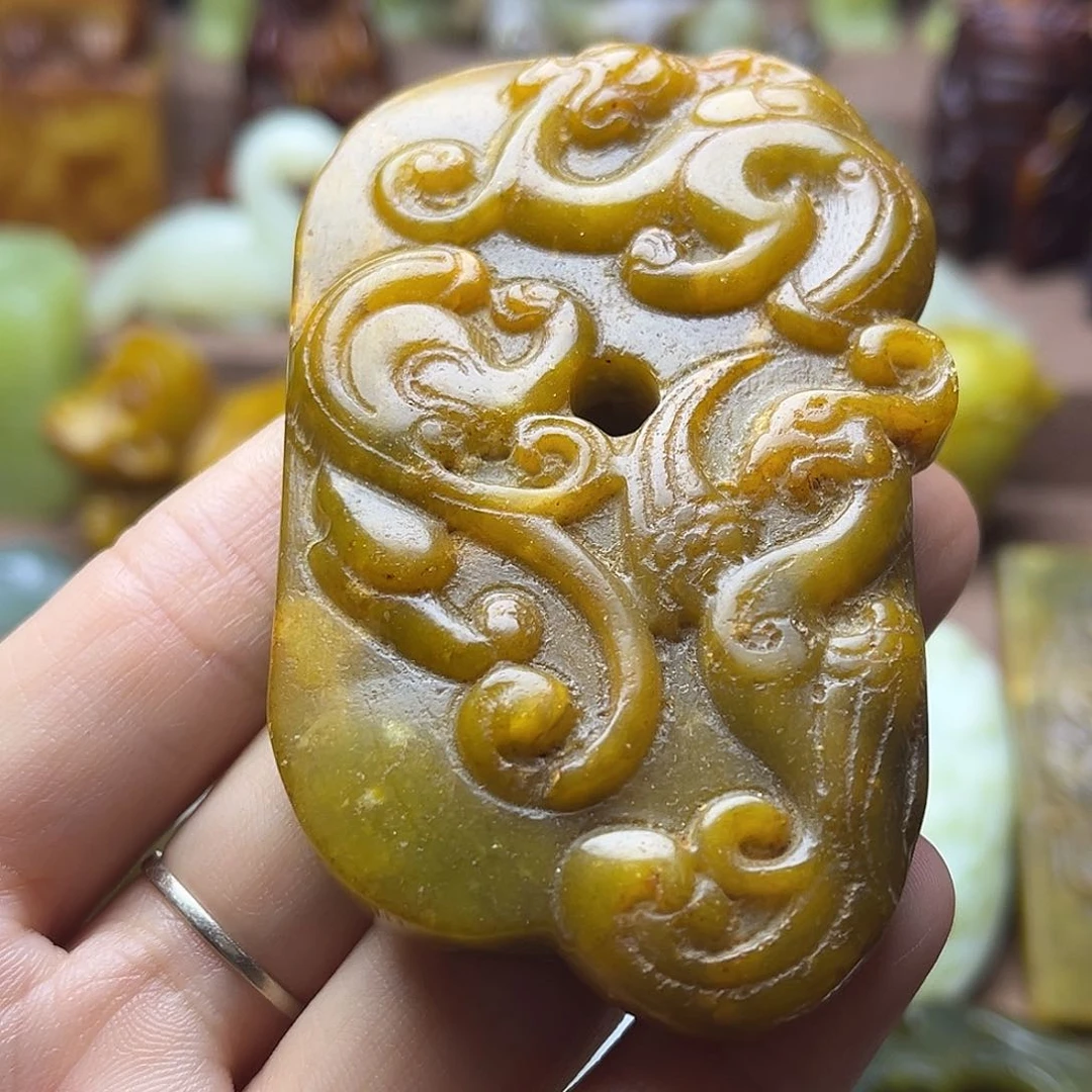白玉菩提吊坠144。。