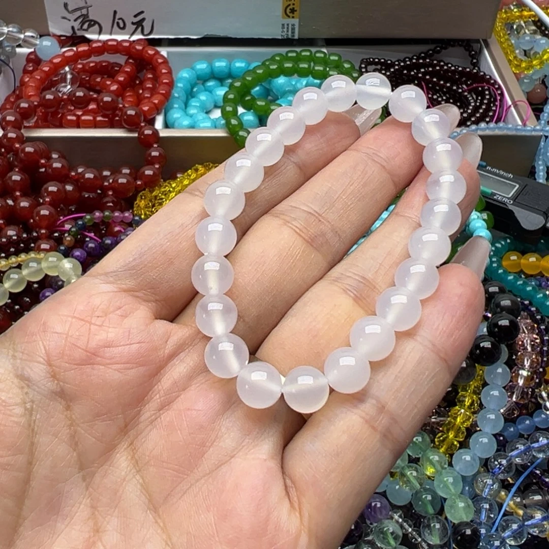 手链未镶嵌烟晶白玛瑙8