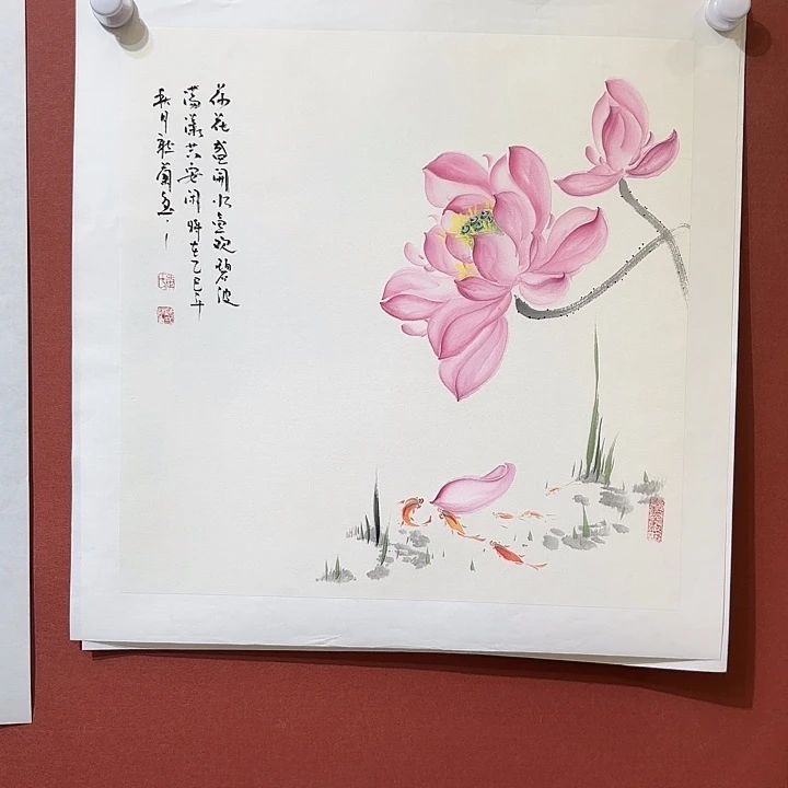 国画听兰老师花鸟