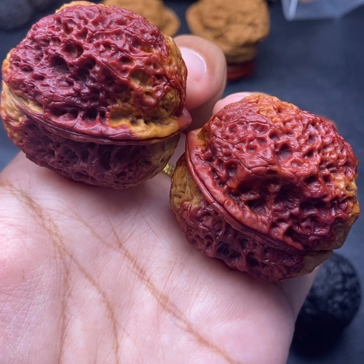 把件文玩核桃41尺饕餮金蟾