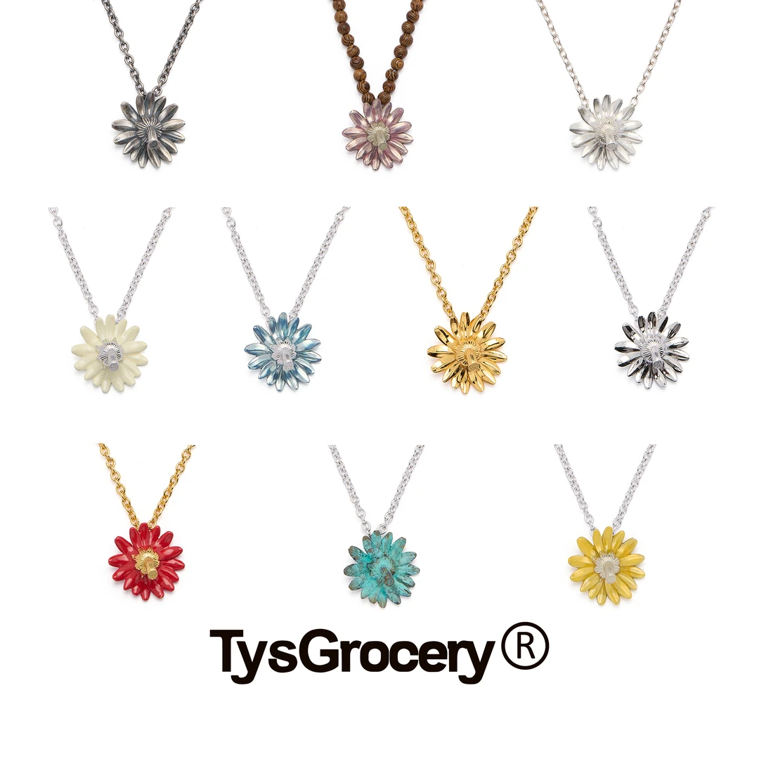 黄铜珐琅项链 TysGrocery 25 反戴雏菊项链
