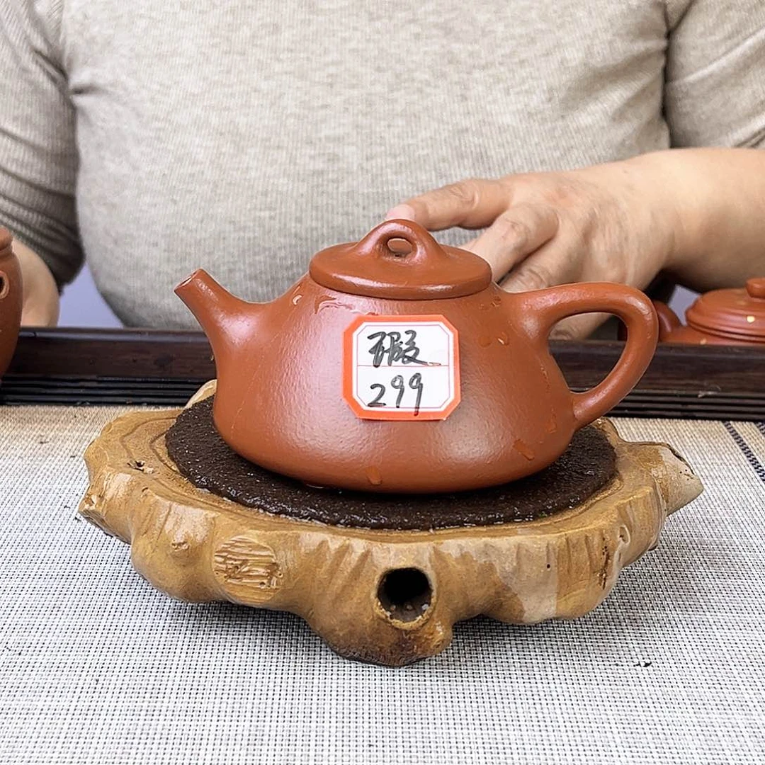 紫砂茶壶宜兴紫砂小煤窑朱泥160c c