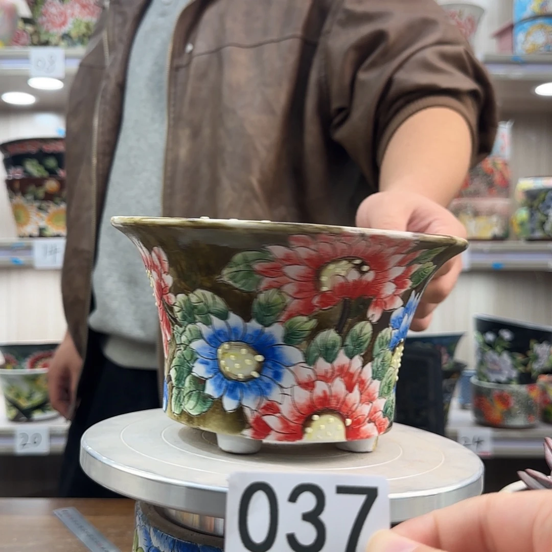 紫砂花盆瑕疵瑕疵037