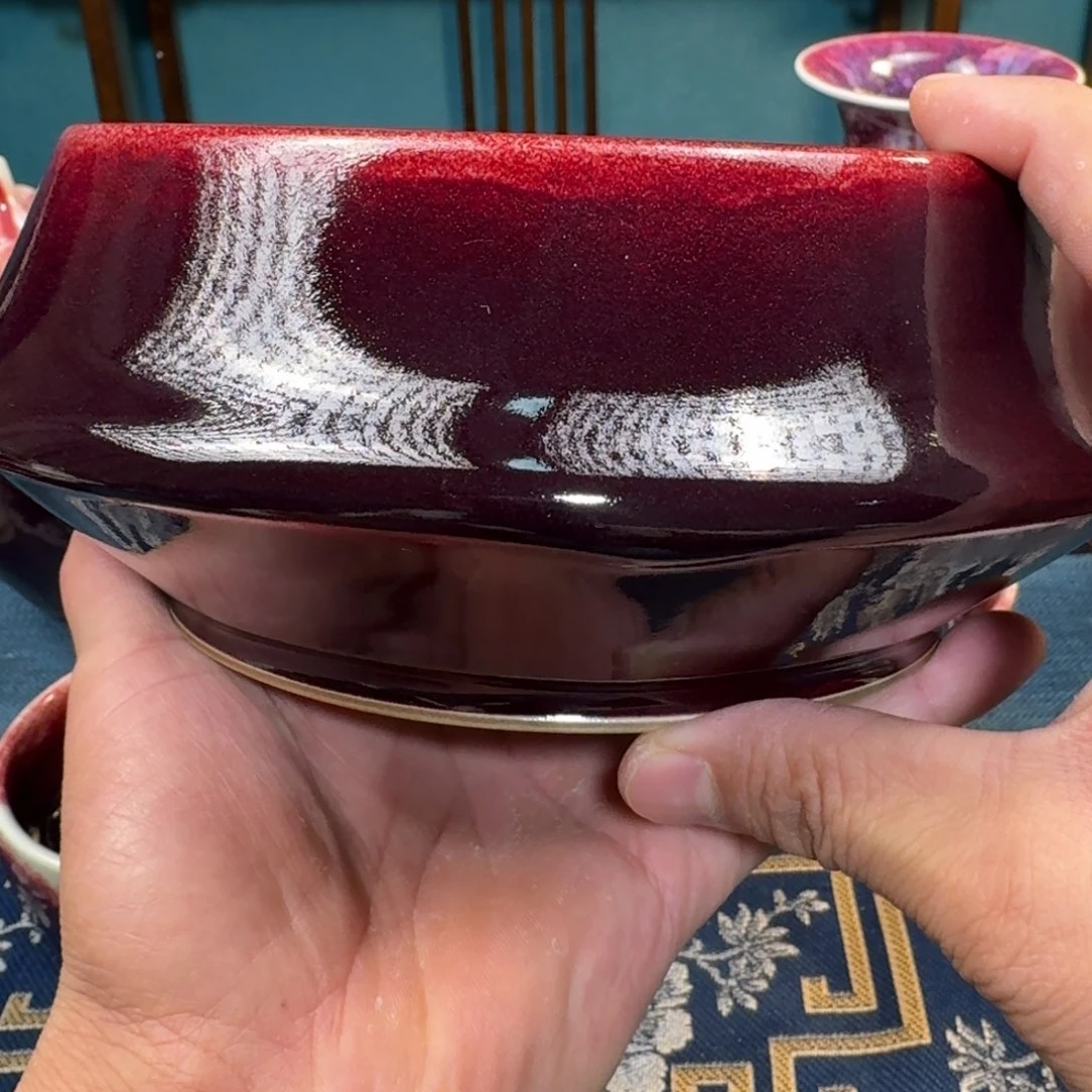 大***子杯子陶入窑一色出窑万彩