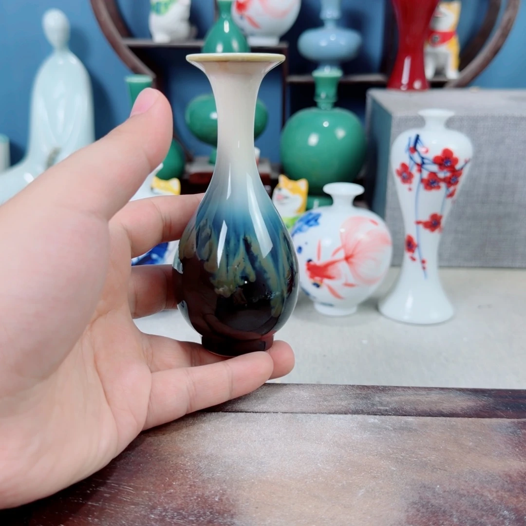 陶瓷手工小花器摆件