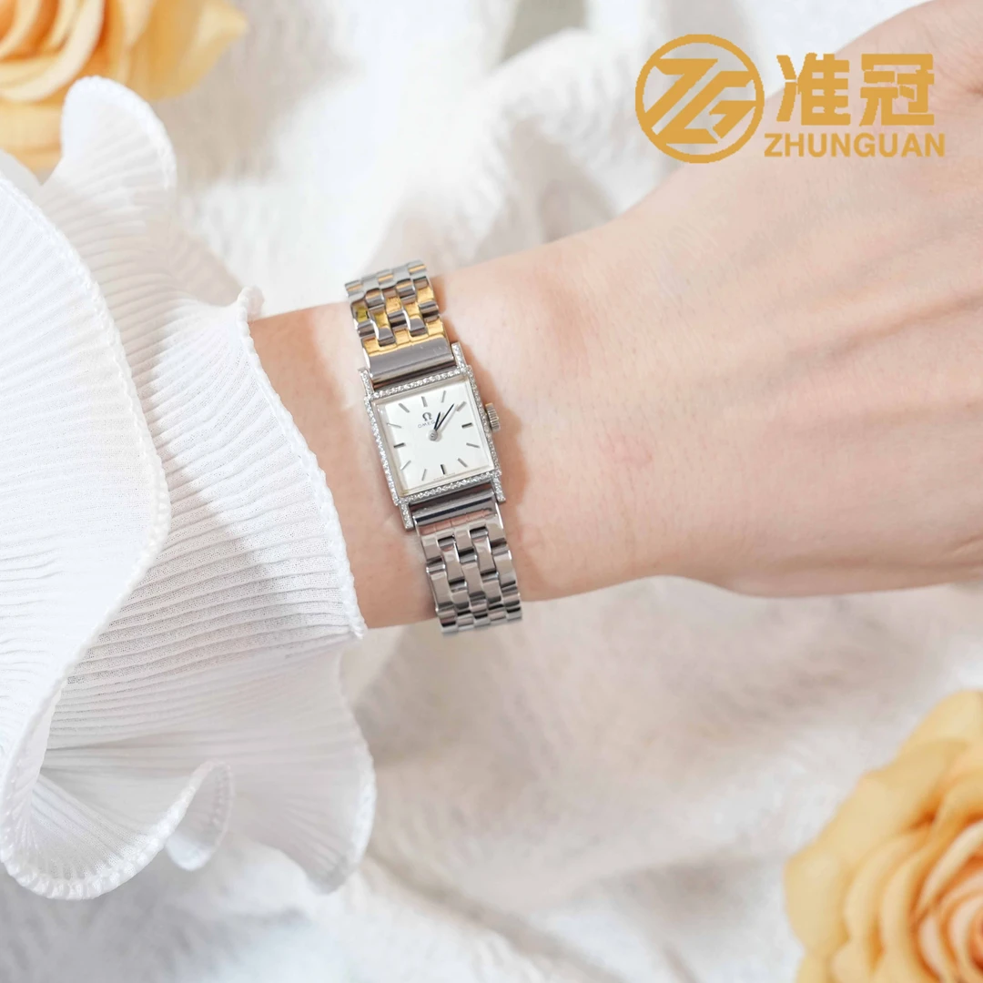 95新 Omega/欧米茄 16mm手动机械ZP5825后钻盘日内瓦系列名表