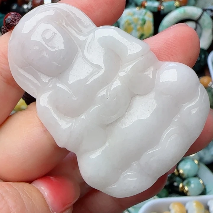 翡翠颈饰未镶嵌天然A货121