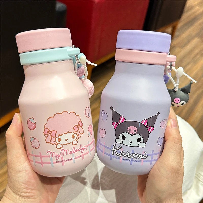 库洛米保温杯小巧便携女生高颜值水杯子爆款2025新款学生直饮杯