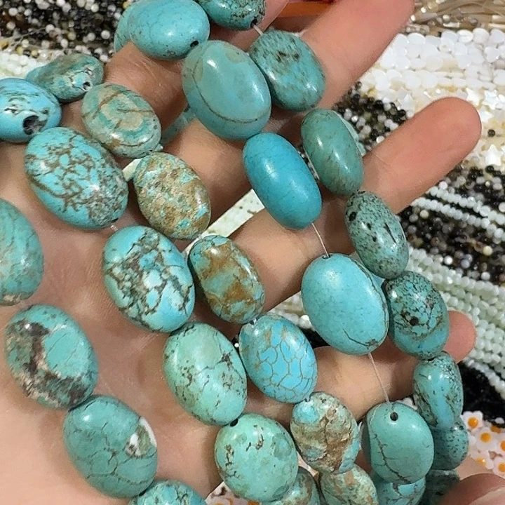 玛瑙/玉髓合金珠宝半成品一条老料蛋形随机