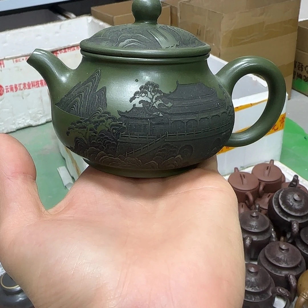 紫砂茶壶民间手艺人全手工制作