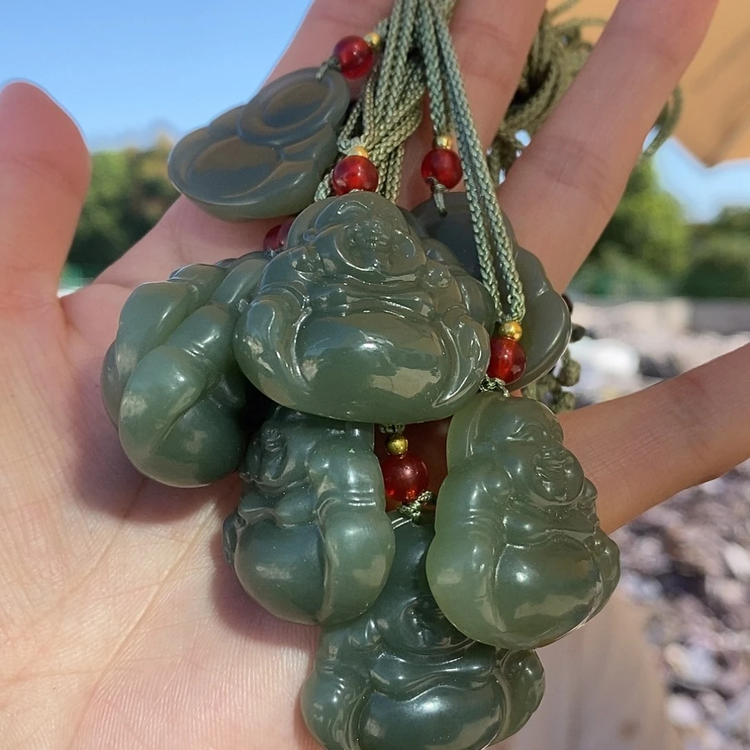 未镶嵌手链和田玉佛