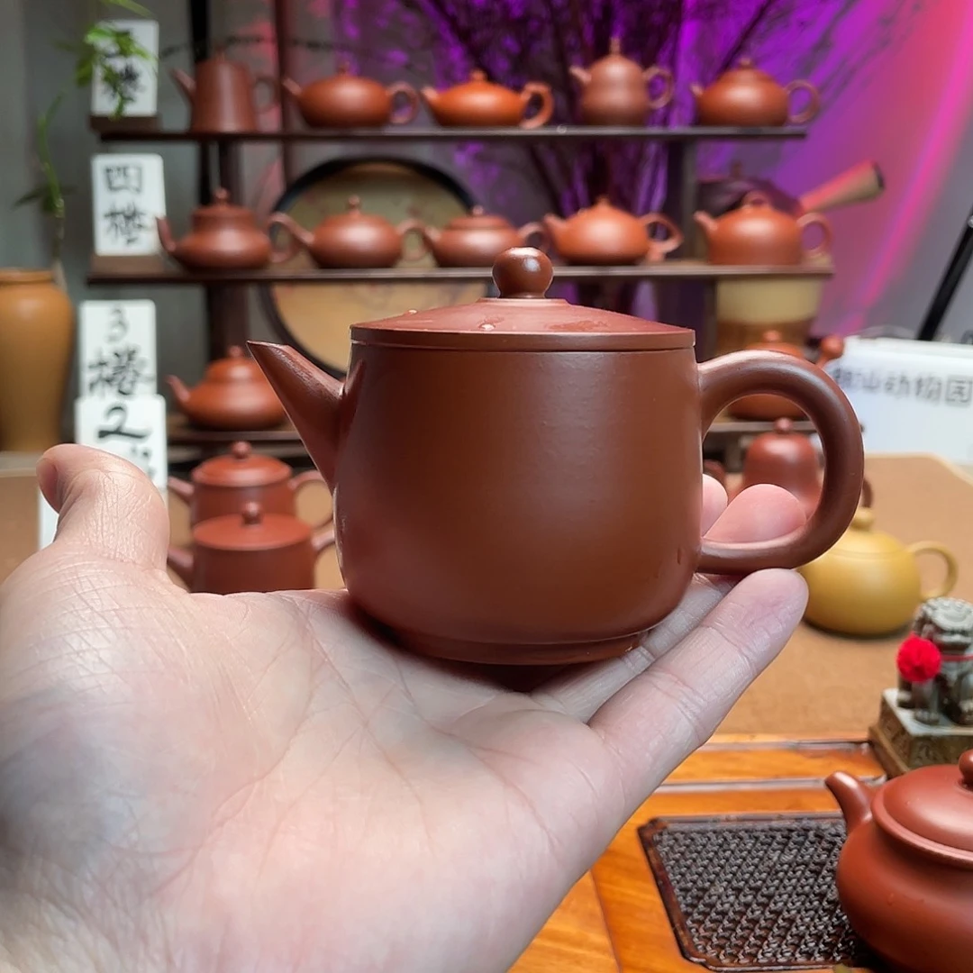 紫砂茶壶玉***森朱泥汉瓦