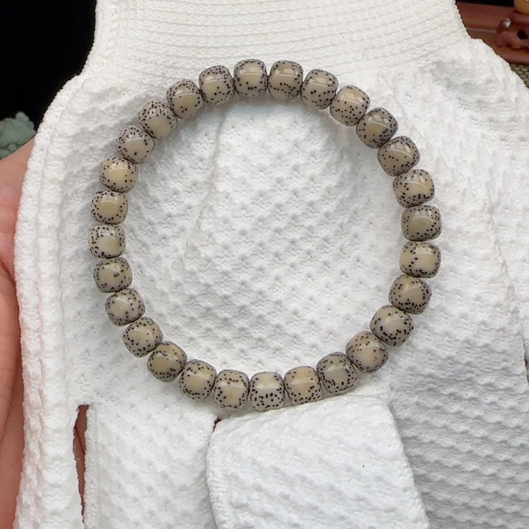 星月菩提手串双留白8*7