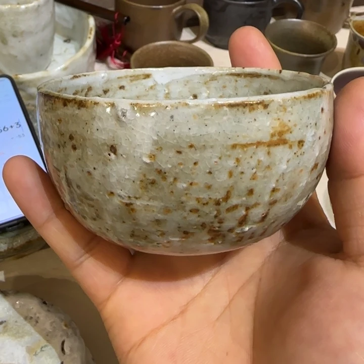木***柚柚子专拍柴烧粉引杯