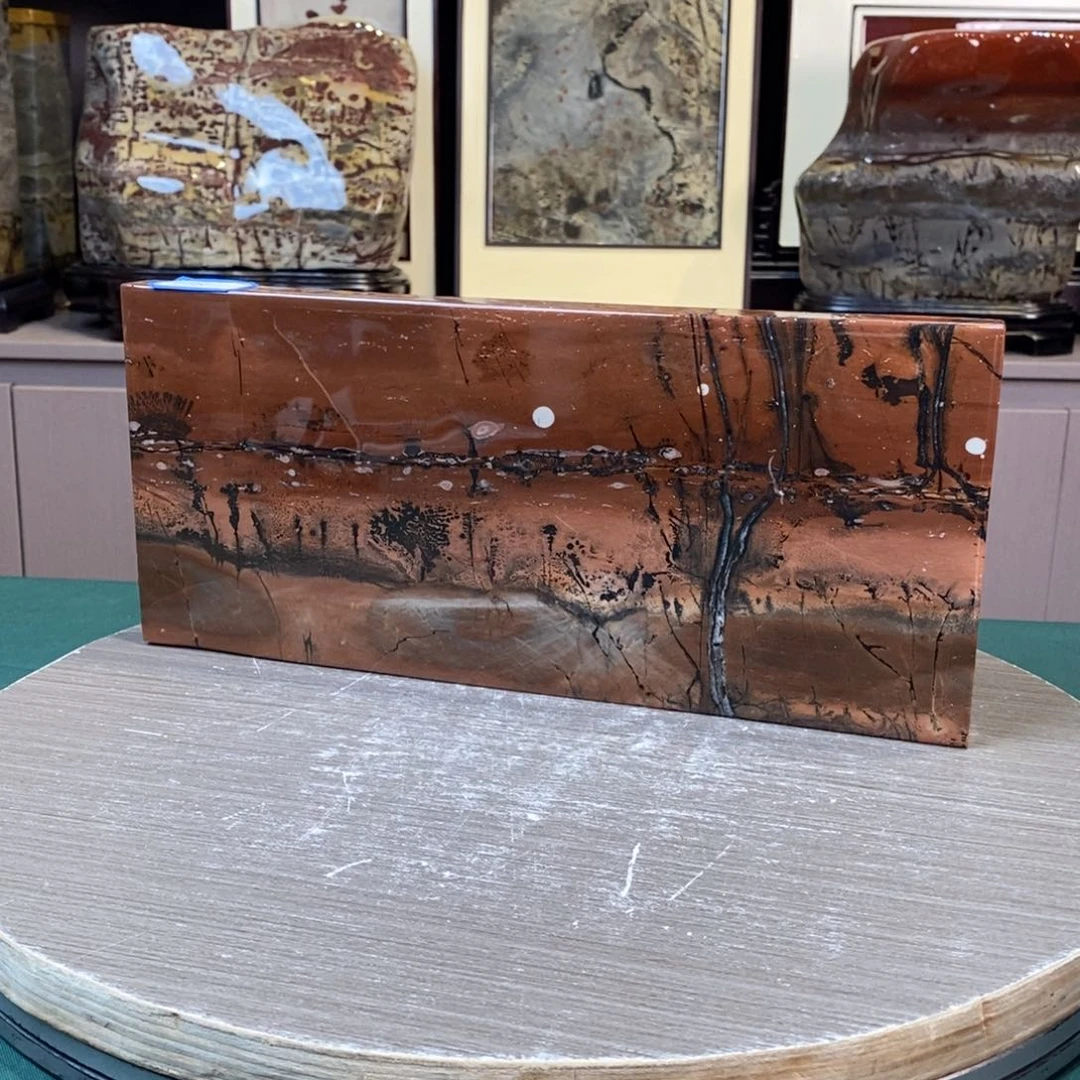 石材广西国画石草花石