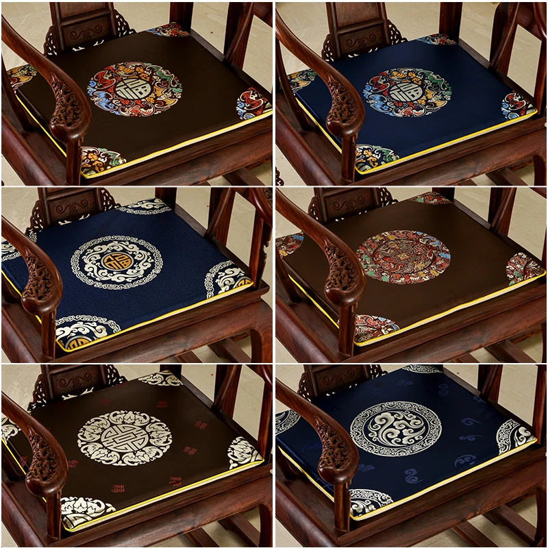 新中式红木沙发坐垫椅垫太师椅圈椅茶台椅垫餐椅垫坐垫罗汉床垫