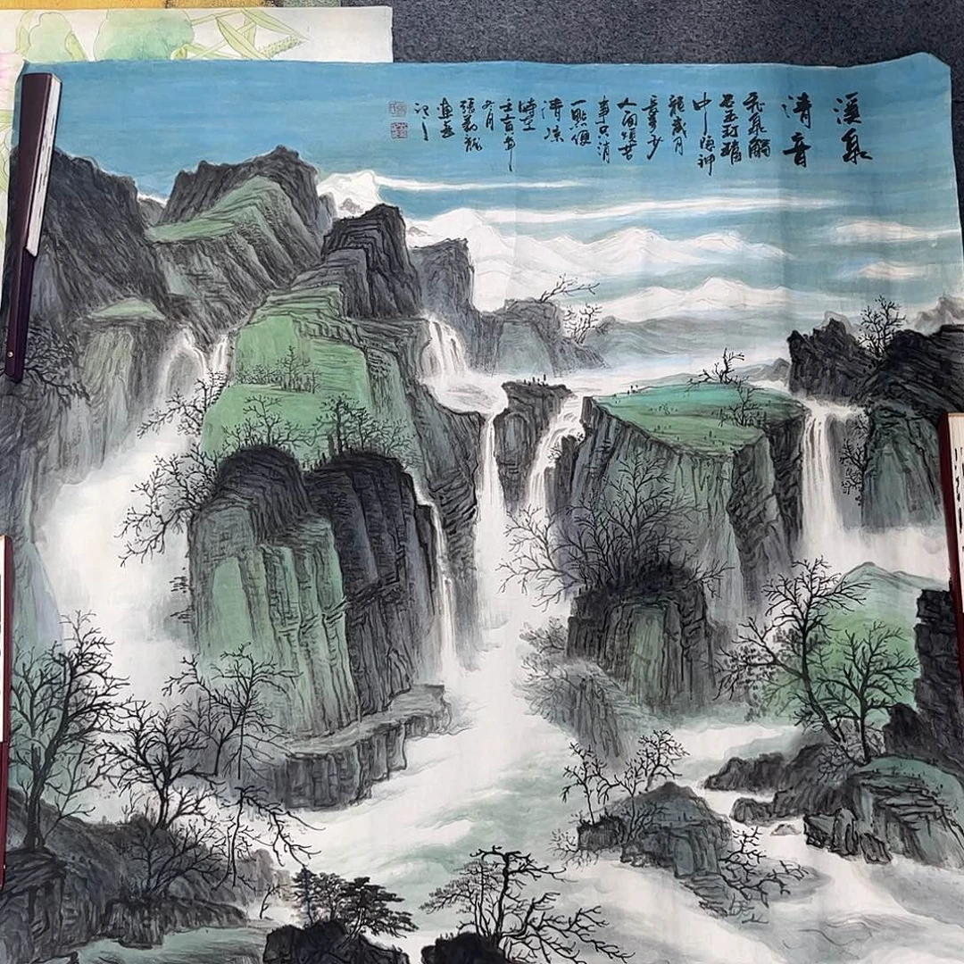 国画纯手绘国画宣纸作品