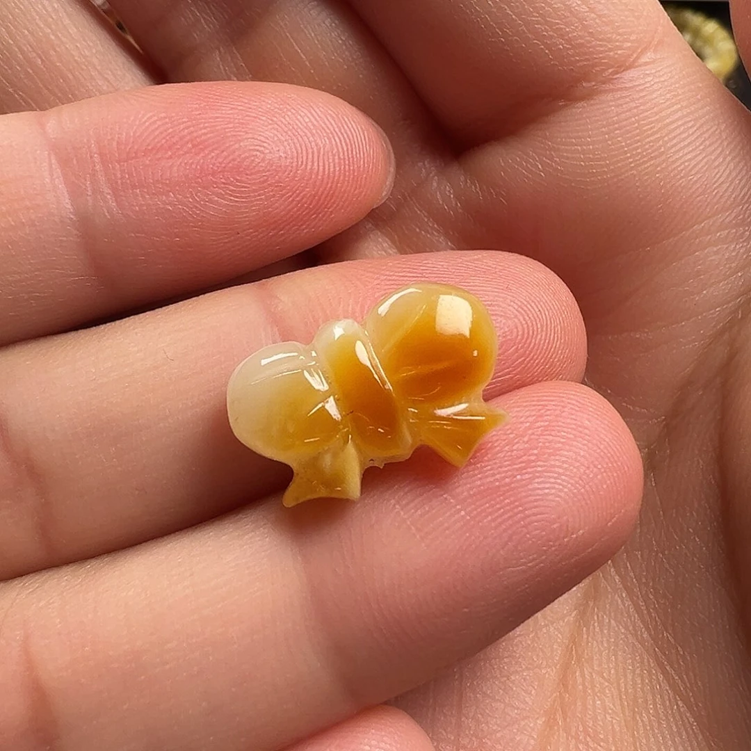 蜜蜡颈饰未镶嵌蝴蝶结