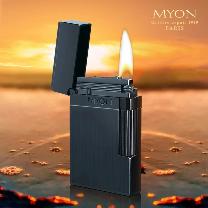 MYON欧洲勉牌朗声汽机高档燃气机拉丝镀金镀白钢镀钛黑M807