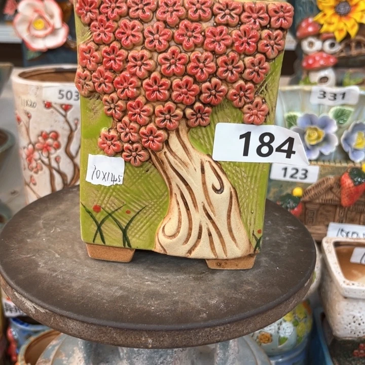 紫砂花盆粗陶材质多肉花盆