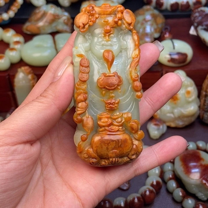 岫岩河磨玉（透闪石质玉）未镶嵌把件