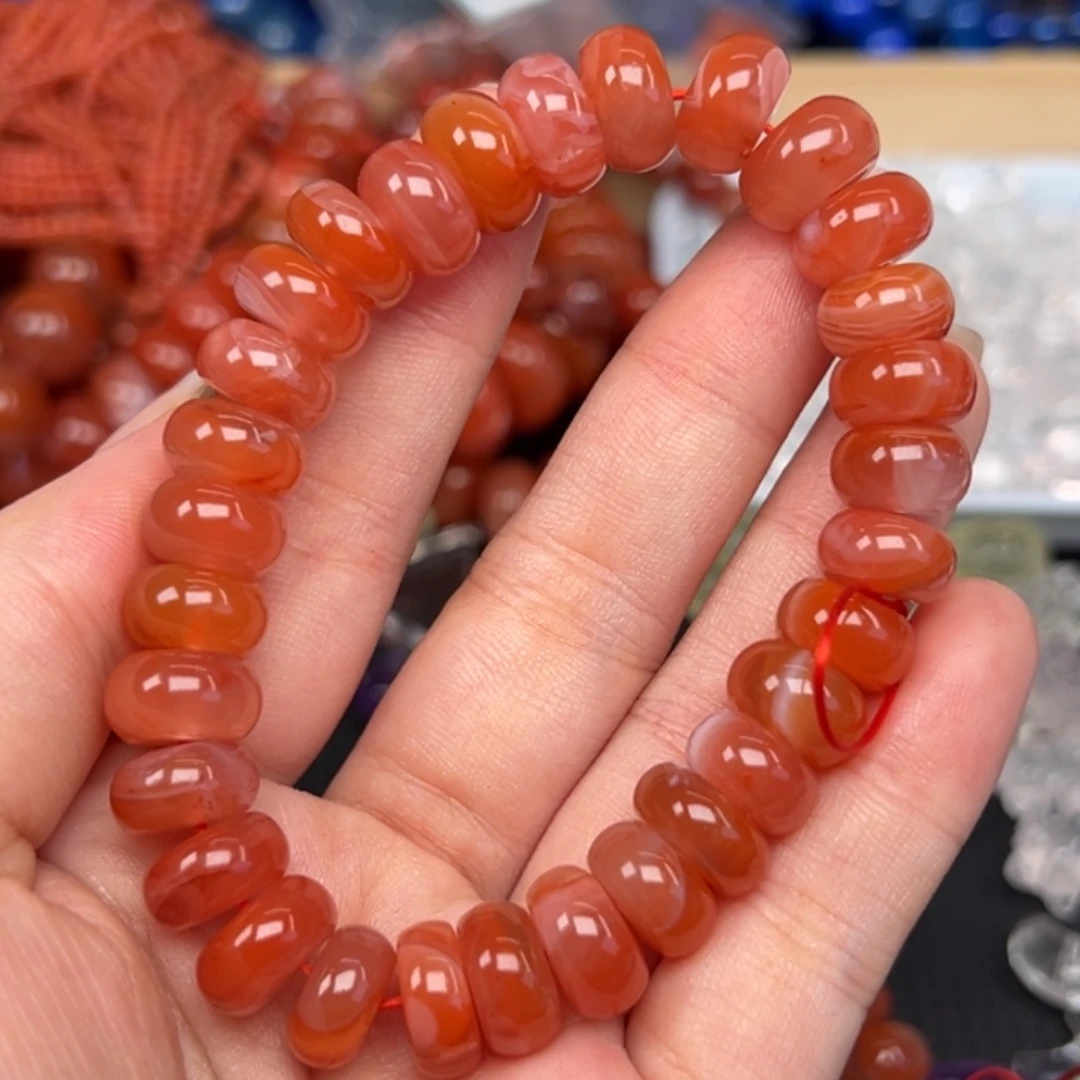 南红玛瑙未镶嵌手链