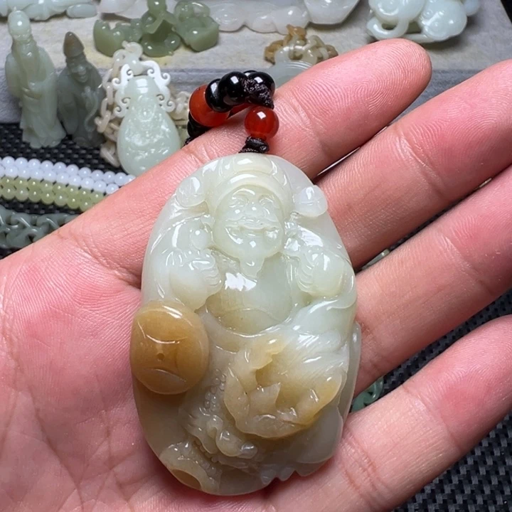 和田玉未镶嵌吊坠(不含链)