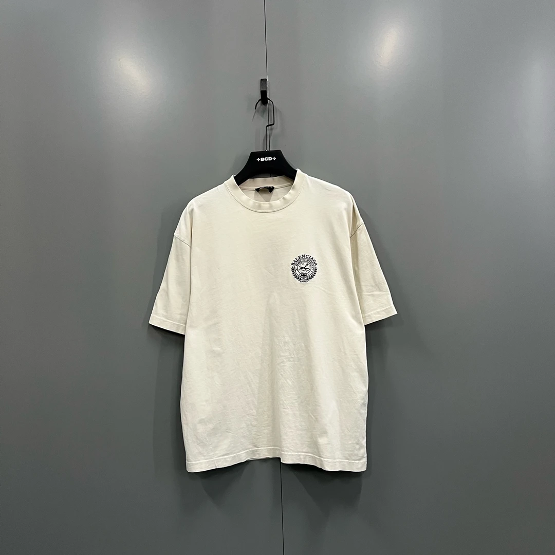 95新 Balenciaga/巴黎世家  麦穗剪刀徽标短袖 M码 bc012864