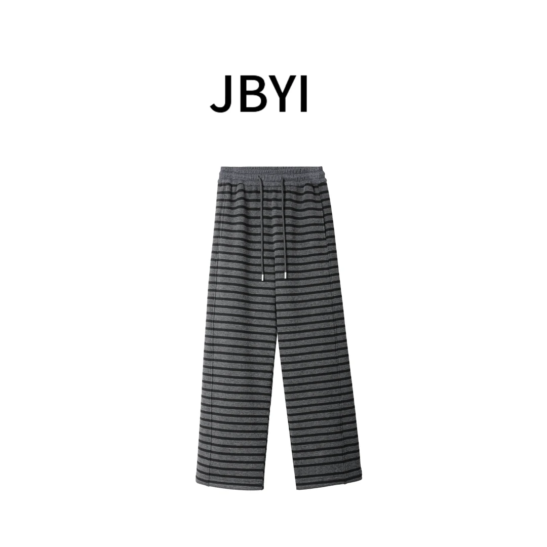 安禾-小个子【面料软黄金】糯米绒➕奥利绒保暖条纹裤子