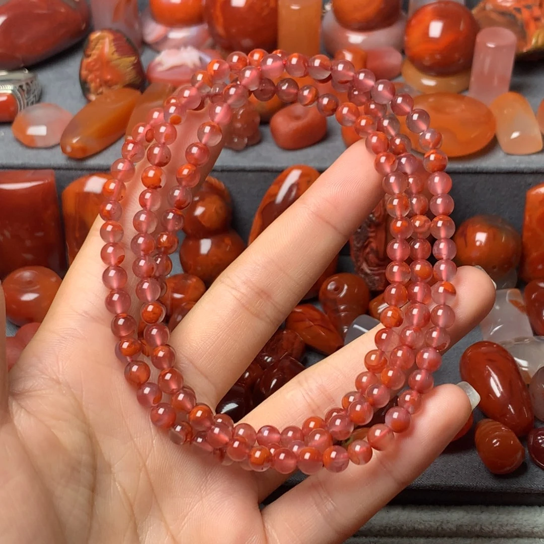 南红玛瑙未镶嵌配饰5.3mm
