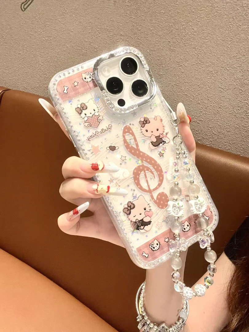 【自带相机保护按键】可爱卡通KT适用苹果16/15/14/13防摔手机壳